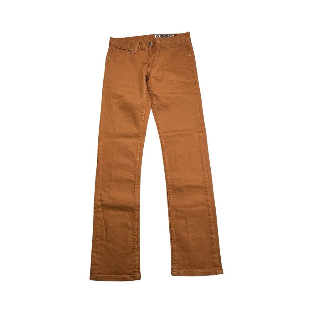 Marc Ecko Jeans Mens 30 Brown Cut & Sew Slim‎ Straight Stretch Twill Pants